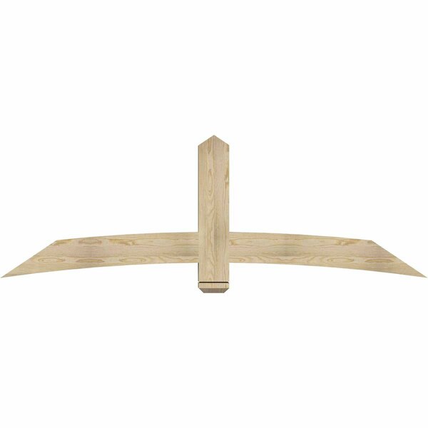 Ekena Millwork Bellingham Rough Sawn Timber Gable Bracket, Douglas Fir, 84"W x 28"H x 4"D x 6"F, 8/12 Pitch GBW084X28X0406BEL00RDF - main
